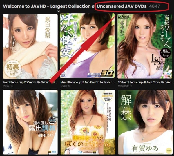 javhd has over 4000 dvd titles